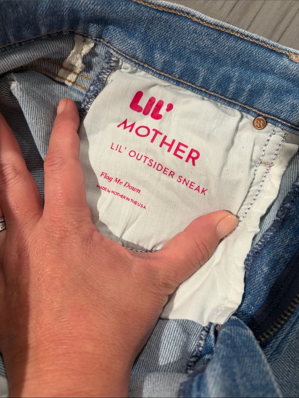 MOTHER Light Wash Women’s Flared Jeans - Light Blue - Picture 2 of 5